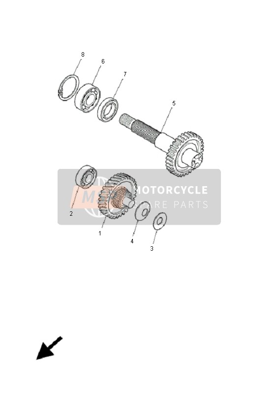 Yamaha CW50 BWS 2009 Transmission for a 2009 Yamaha CW50 BWS